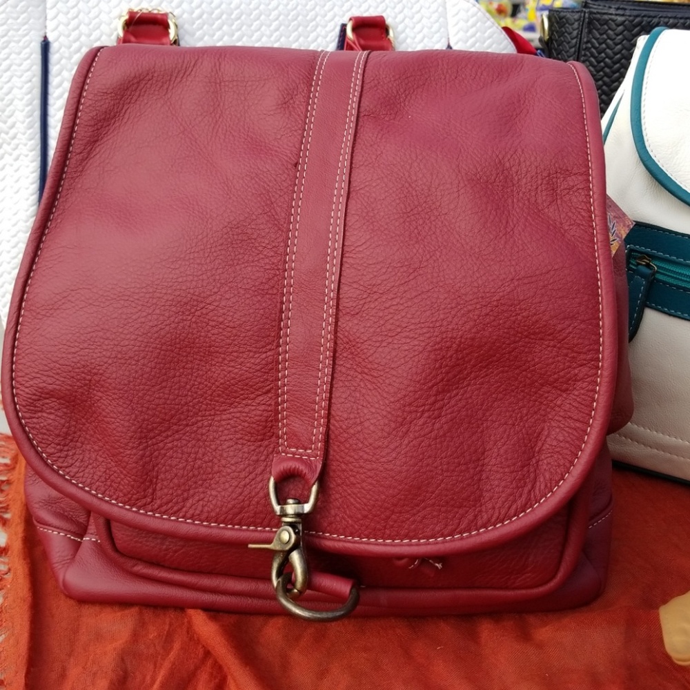 Leather Back Pack